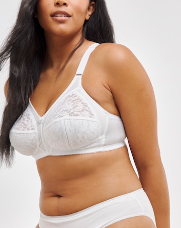 Pretty Secrets Dotty Full Cup Non Wired Bra (B-G) White