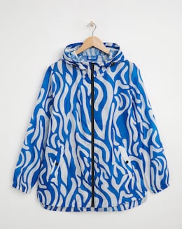 Blue Animal Print Pac A Mac