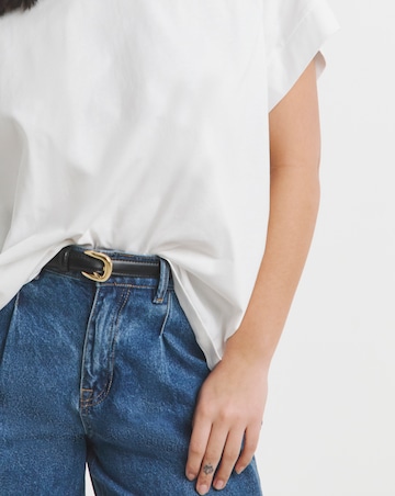 Simply Be White Boxy Pure Cotton T-Shirt
