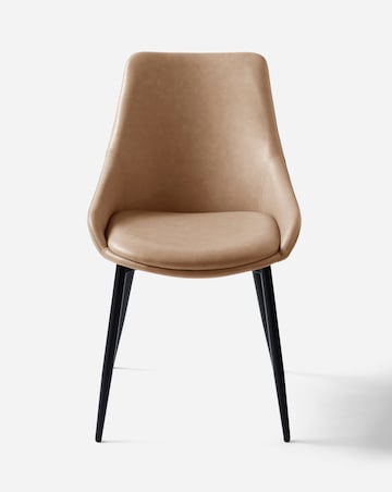 Etta Faux Leather Pair of Dining Chairs