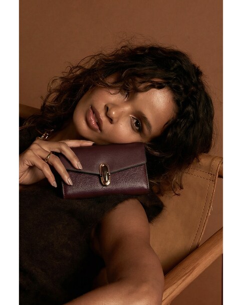 Luella Grey Leontina Black Cherry  Medium Purse