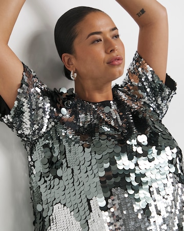 Lovedrobe Ombre Sequin Swing Dress