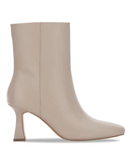 Square Toe Leather Boot Wide E Fit