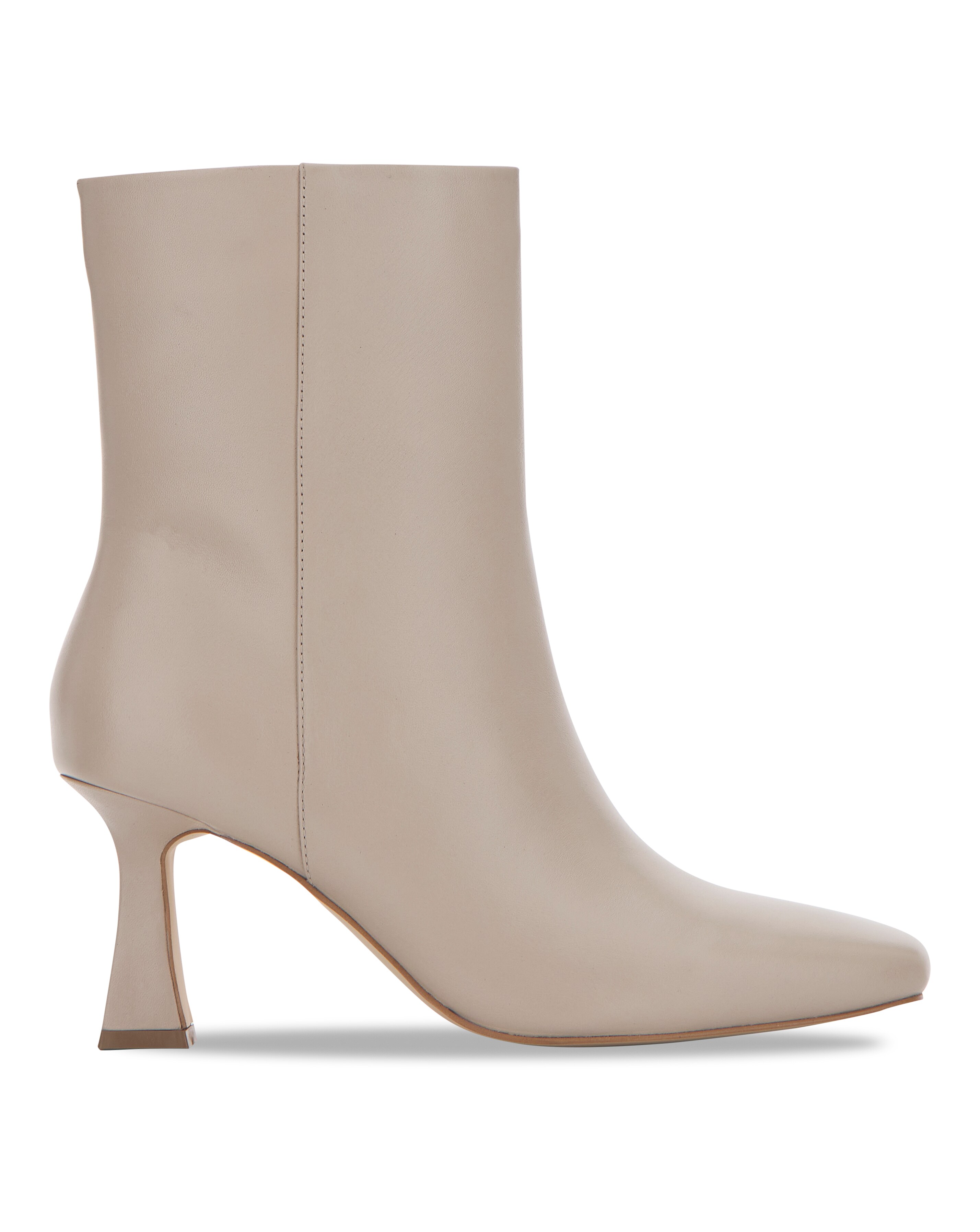 Square Toe Leather Boot - Wide Fit (E)