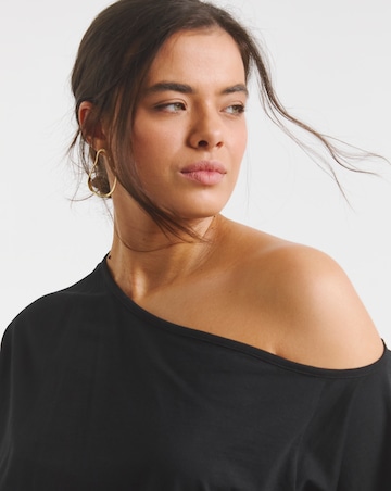 Black Off The Shoulder Top