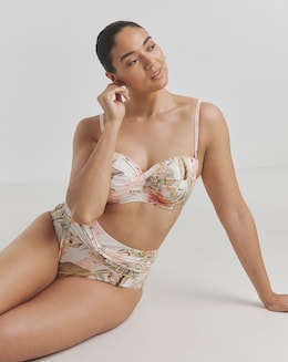 MAGISCULPT Medium Control Twist Front High Waist Bikini Bottoms