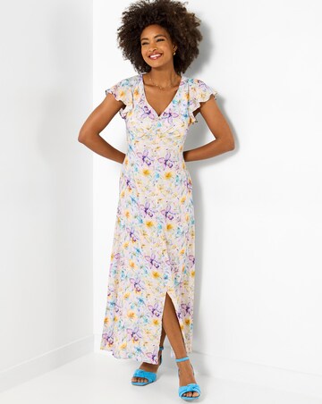 Joe Browns Watercolours Printed Floral Dress Petite