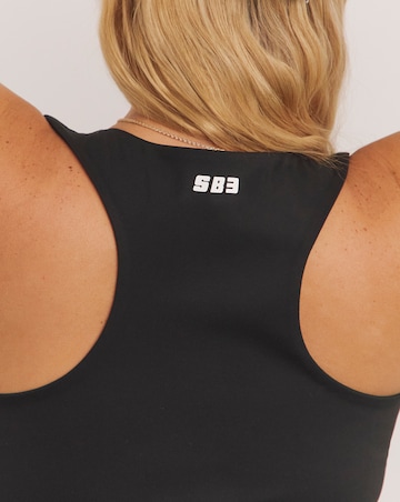 Black Active Sleeveless Sports Top