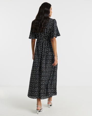 Twisted Wunder Grace Foil Midi Dress