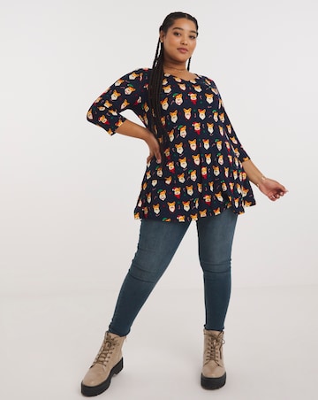 Joe Browns Christmas Corgi Jersey Tunic