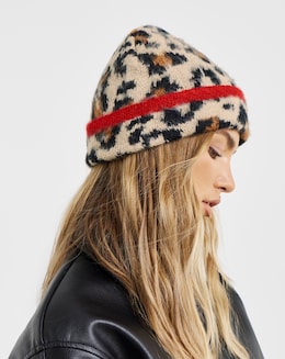 Leopard Print Beanie