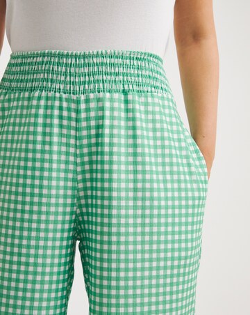 Gingham Textured Jersey Culotte