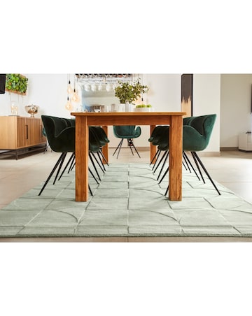 Penny Carved Circles Woollen Rug