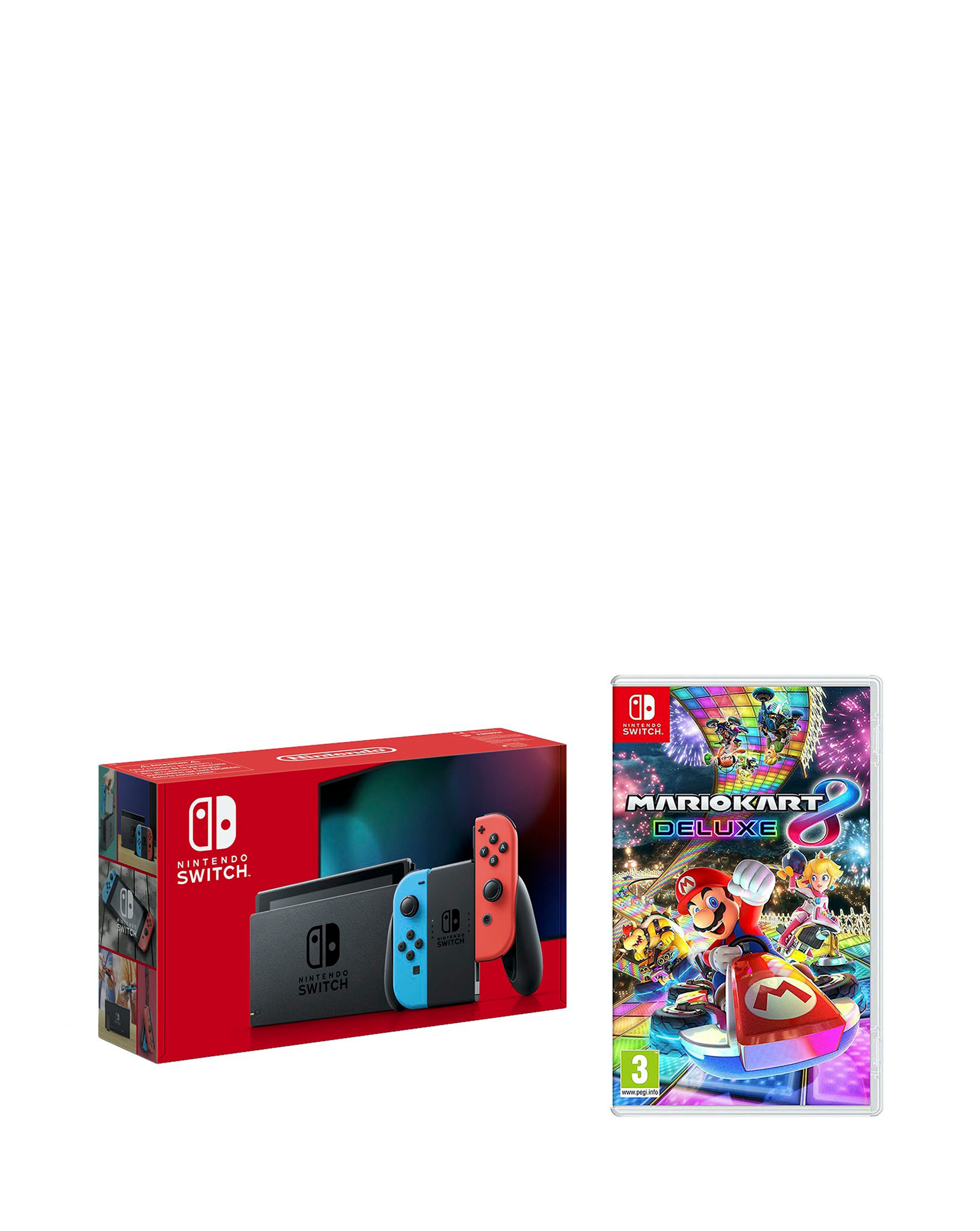 Nintendo Switch Neon Console + Mario Kart 8 bundle
