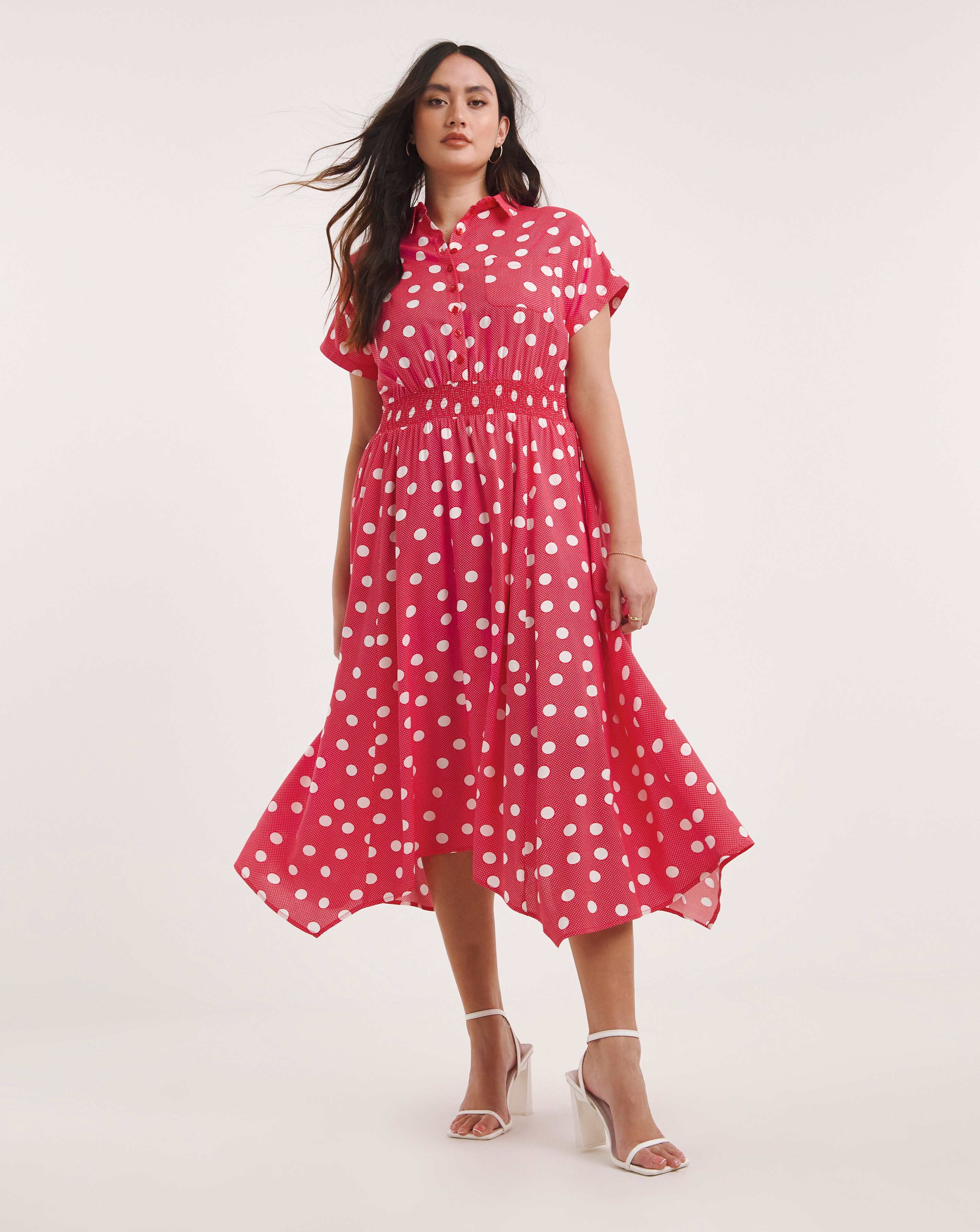 Simply be polka dot dress hotsell