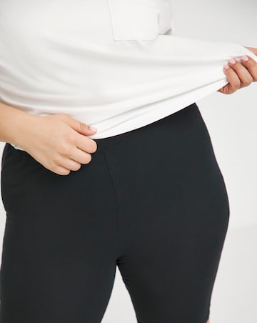 Black/Ecru 2 Pack Cotton Cycling Shorts