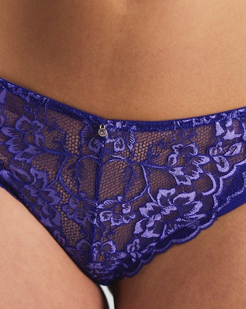 Ann Summers Sexy Lace Planet Two Tone Brazilian Dark Purple