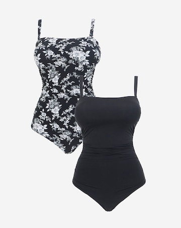 MAGISCULPT Firm Control 2 Pack Bandeau Swimsuits