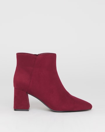 Salsa Pointed Block Heel Ankle Boots - Extra Wide Fit (EEE)