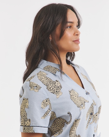 Chelsea Peers Cotton Seersucker Short Pyjama Set