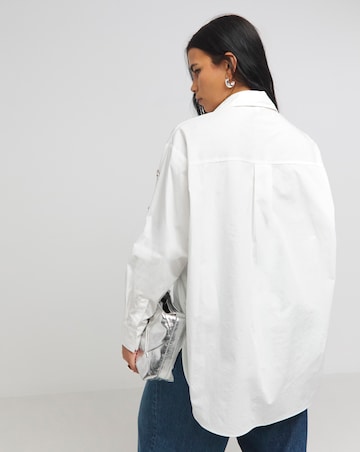 Embellished Oversized Shirt