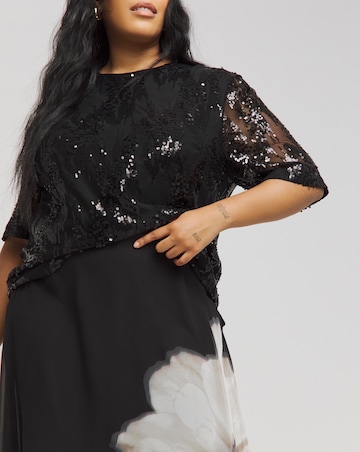 Joanna Hope Sequin Blouse