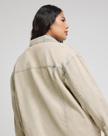 Simply Be Light Wash Boyfriend Denim Jacket