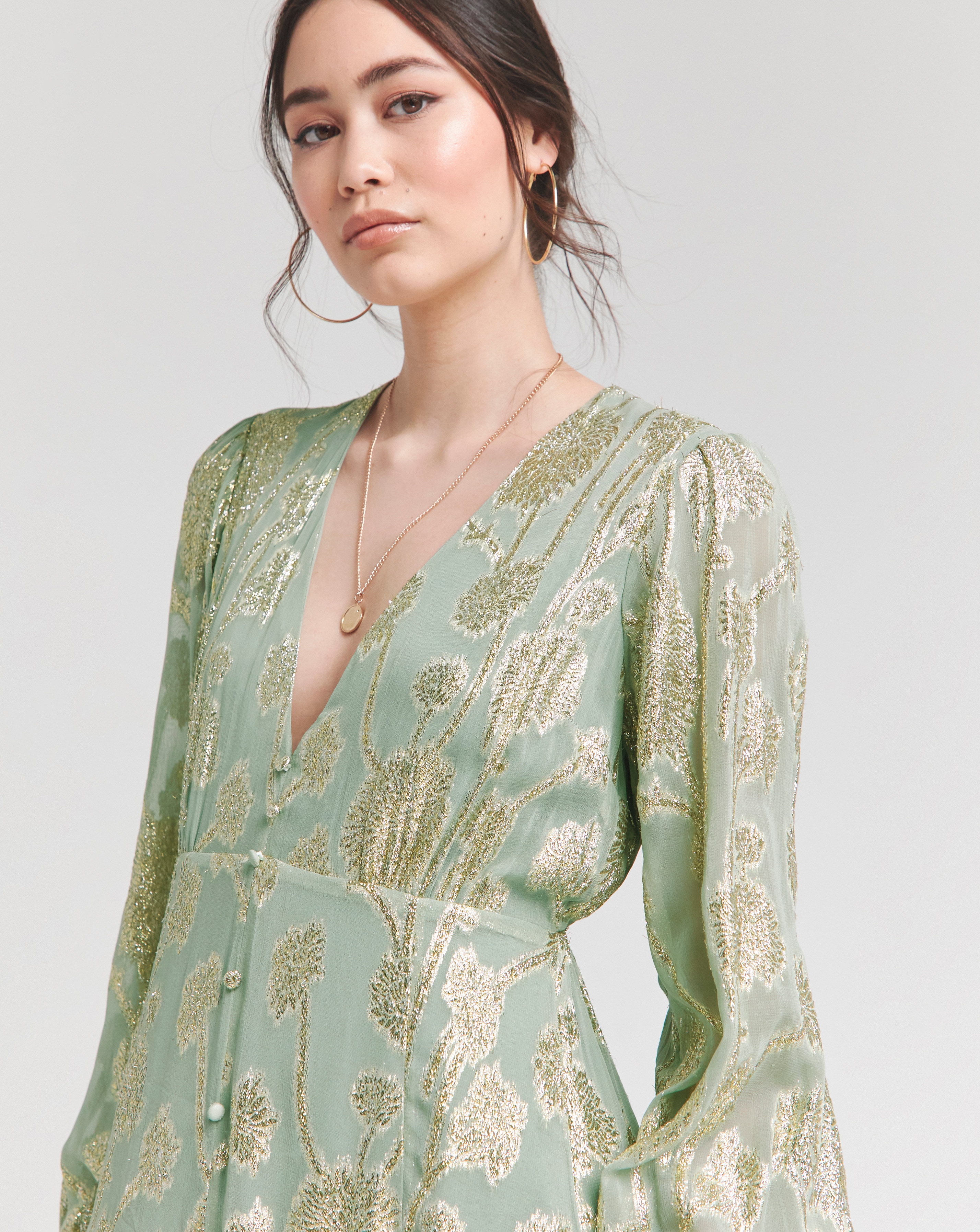 Button through maxi dress uk deals