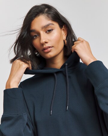 Midnight Blue Extreme Longline Hoodie