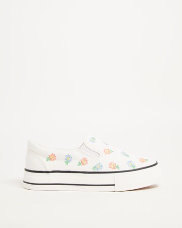 Helen Slip On Chunky Sole Trainers Wide Fit