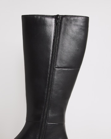 Calista Knee High Chelsea Boots Extra Wide EEE Fit Super Curvy Calf