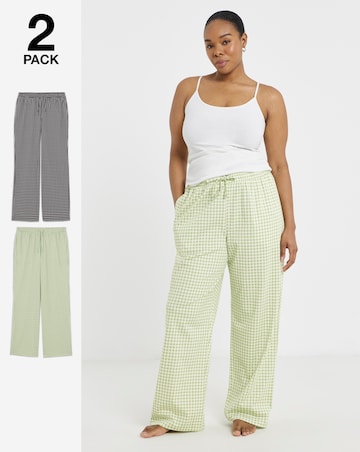Pretty Secrets (2 Pack) Gingham Pyjama Bottoms