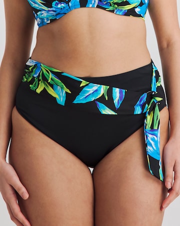 Fantasie Talm Beach Gathered High Waist Bikini Brief Black