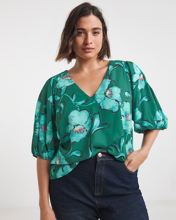 Joanna Hope Puff Sleeve Blouse