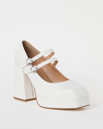 Romana Platform Closed Toe Heeled Shoe - Extra Wide Fit (EEE)