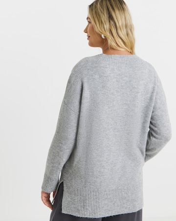 Cosy Yarn Bubblegum Pink V-Neck Tunic