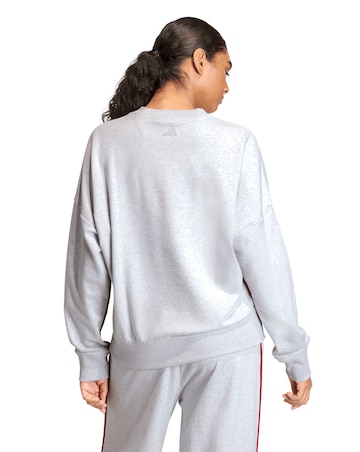 adidas Contrast Stripe Crew Sweatshirt