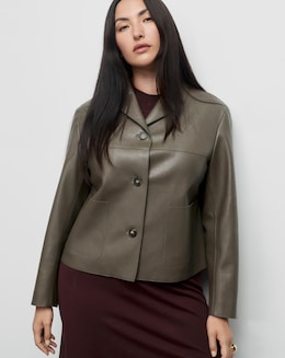 Mango Faux Leather Jacket