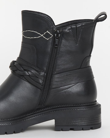 Joe Browns Leather Ankle Boot E Fit