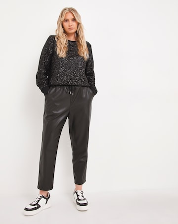 Black Sequin Sweatshirt