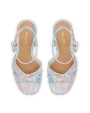 Aldo Gisel Swirl Print Platform Sandals D Fit