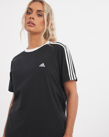 adidas 3 Stripe T-Shirt