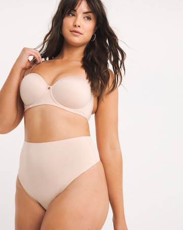 Figleaves Smoothing Multiway Balcony Bra B-GG - Latte