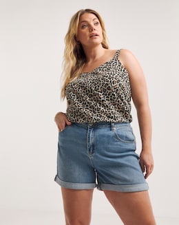 Lightweight Animal Print Strappy Cami Top