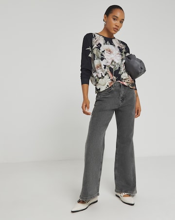 Religion Rose Graphic Print Jersey Dress