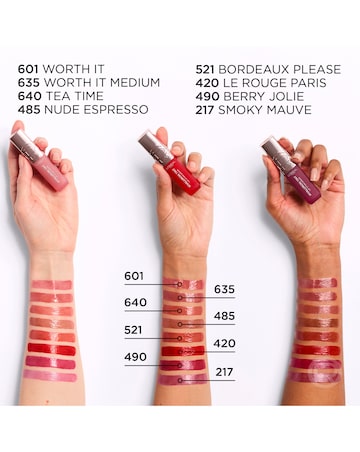 LOreal Paris Hyaluron Tint Lip Stain Serum, Hydrating Lip Stain, 601 Worth It