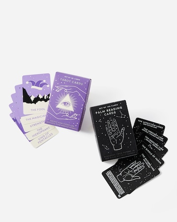 Psychic Cards - Set of 2 (Tarot & Palm Reading)