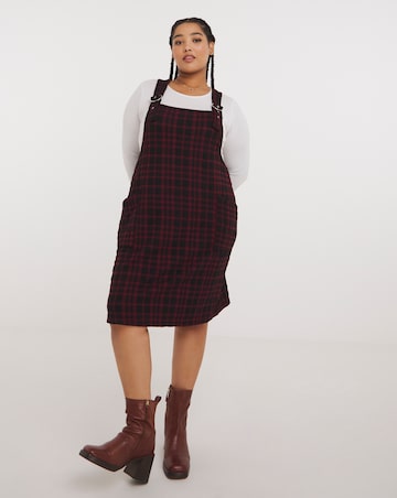 Joe Browns Checked Midi Pinafore Dress