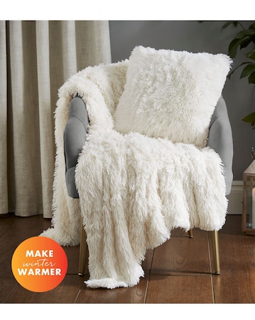 Catherine Lansfield Shaggy Fleece Throw
