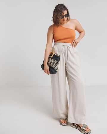 Auburn One Shoulder Rib Top